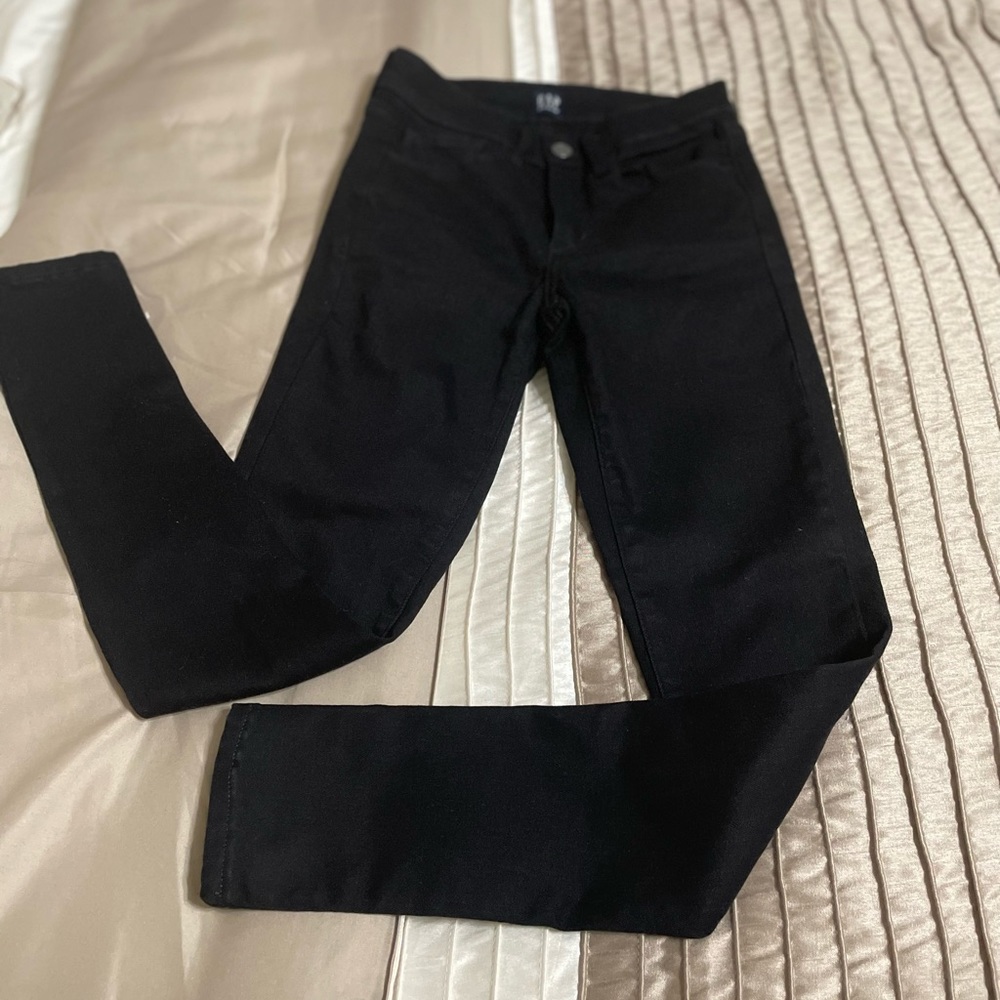 NWOT GAP Ladies Denim Jeans Favorite Stretch Jegging Black Size 0/25 Regular